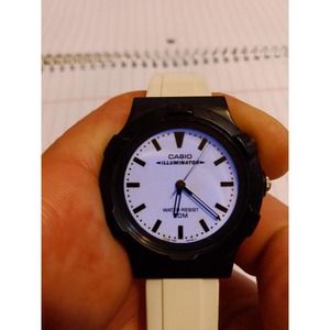 Casio Illiminator Black and White w/ Blue Blacklight